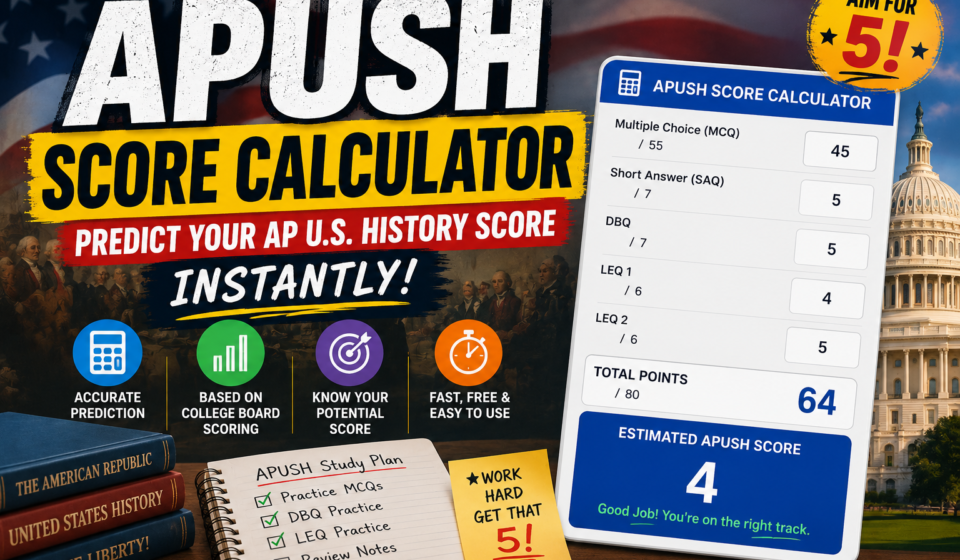 apush scor calculator 2026
